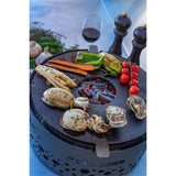 Zoom sur le P'tit Grill Braséro de Table - GRILL CHIC avec nourriture