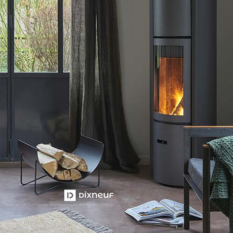 Range-bûches FILEO 30 - DIXNEUF acier noir givré