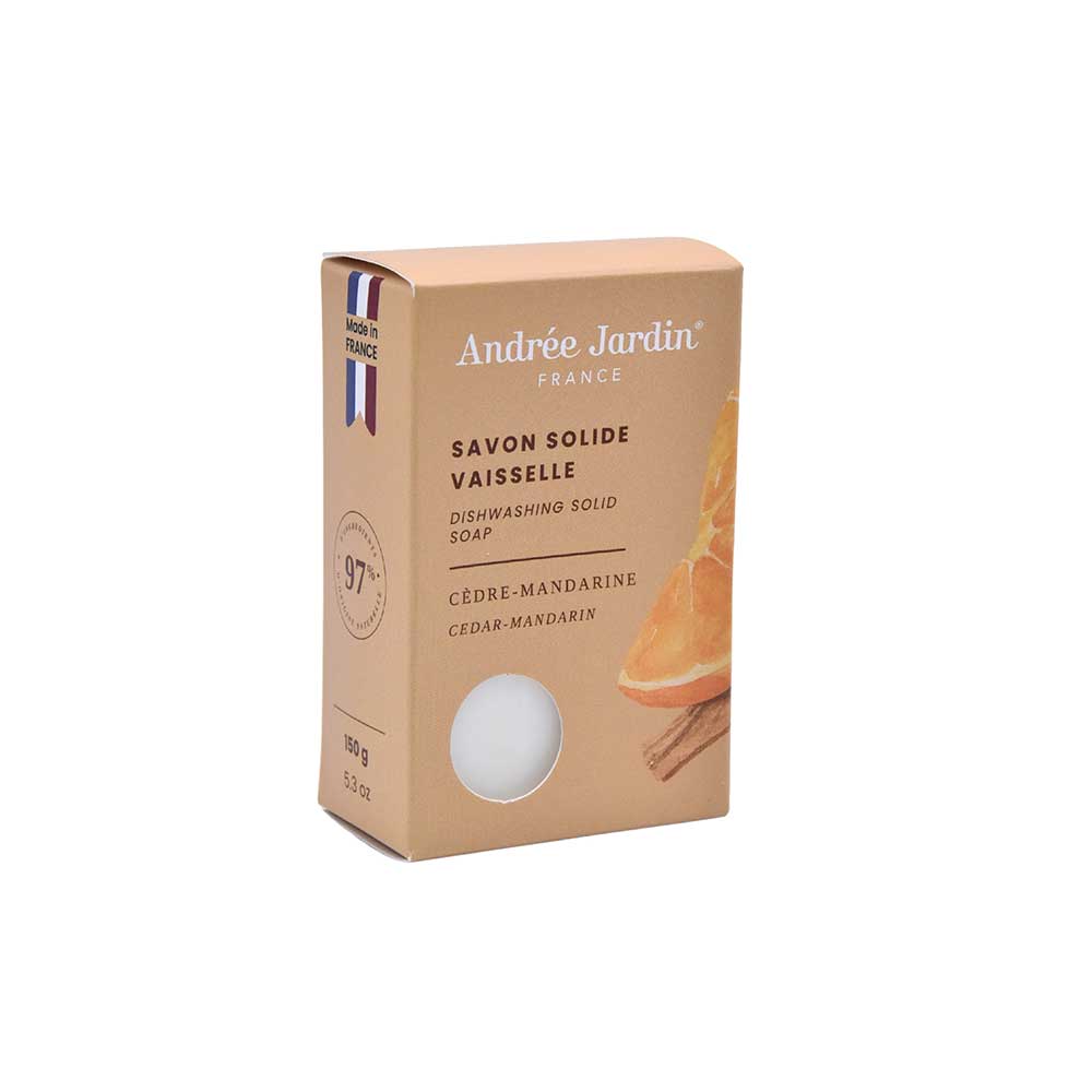 Produit vaisselle solide cèdre mandarine - ANDREE JARDIN