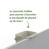 Seau à compost en plastique recyclé 4,5 L - PEBBLY