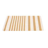 Set de table enduit ADOUR Curry - ARTIGA tissu coton motif rayé jaune