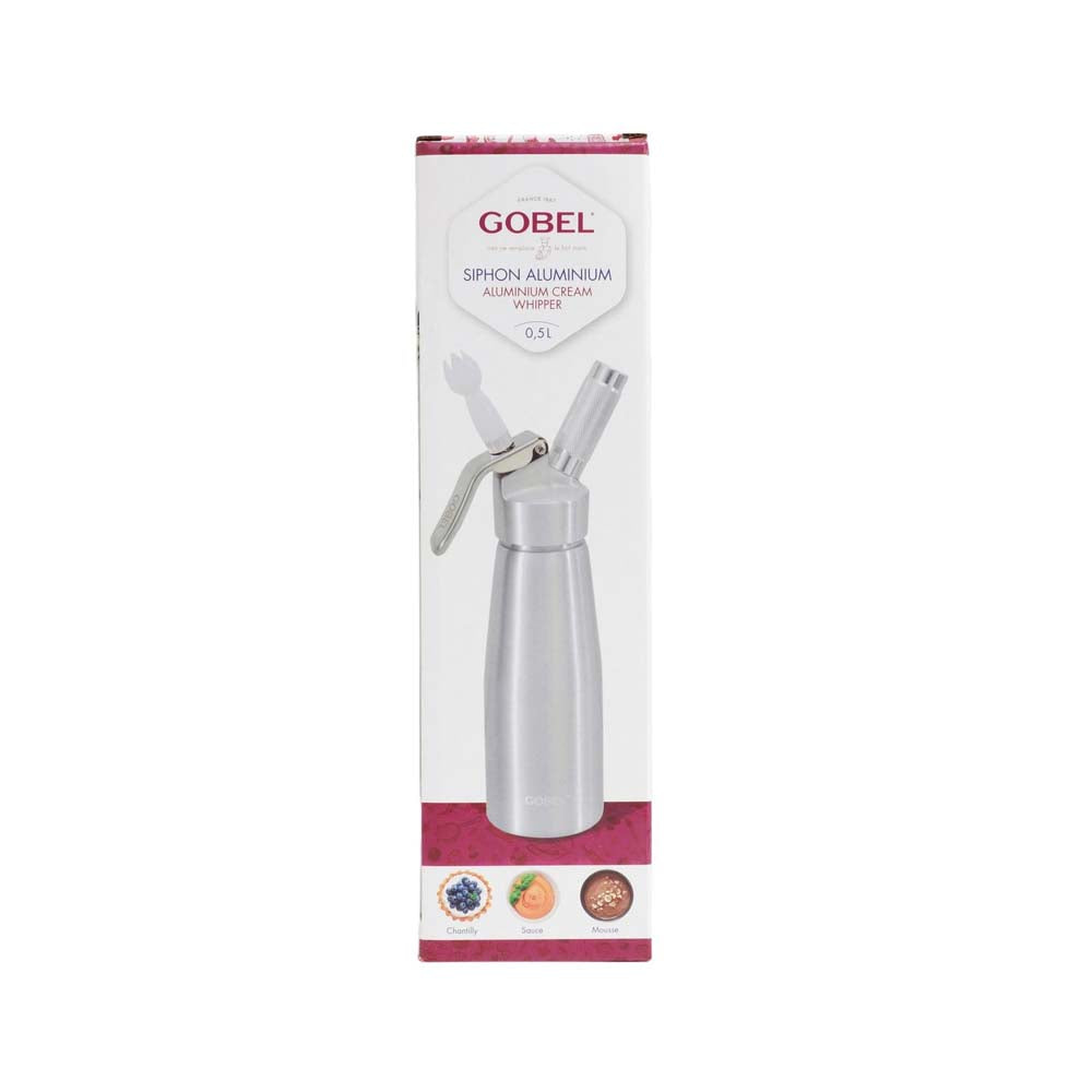 Siphon aluminium 0,5 L - GOBEL qualité pro 3 accessoires