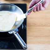 Spatule coudée large inox - CRISTEL