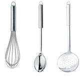 Lot de spatules et fouet inox - CRISTEL