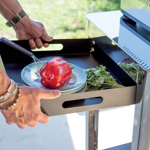 Tablette ACHILLE plateau Noir - ENO étagère rangement chariot achille