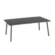 Table basse rectangulaire extérieure LAFUMA Vence en acier galvanisé, 102x59 cm, coloris gris titane, idéale pour terrasses CHR.