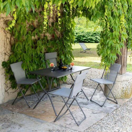 Salon de jardin avec table pliante Balcony Lafuma