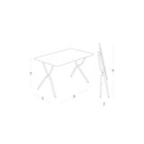 Dimensions de la table de jardin pliante Balcony Lafuma