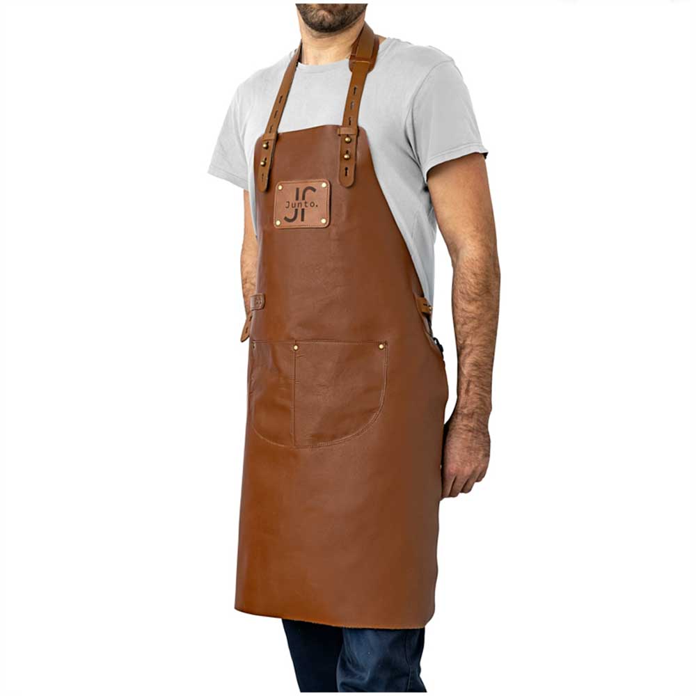 Tablier en cuir de bison - JUNTO