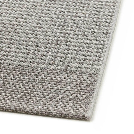 Détail du tissage du tapis Melya Sonora Gris Lafuma
