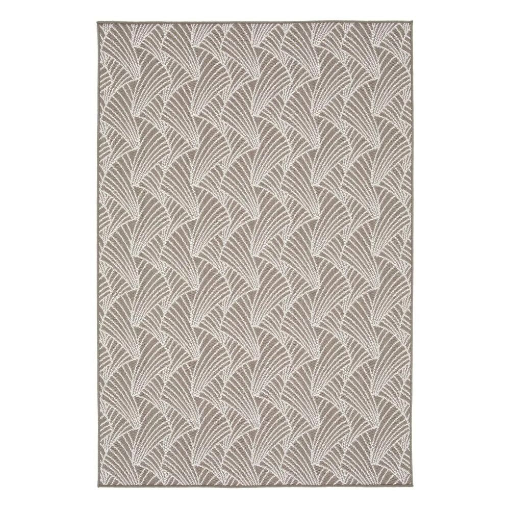 Tapis beige Lafuma avec motif eventail