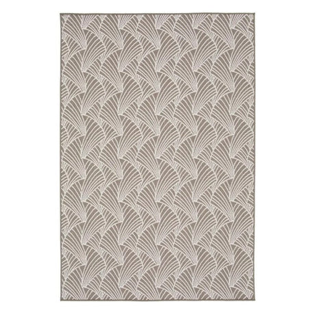 Tapis beige Lafuma avec motif eventail