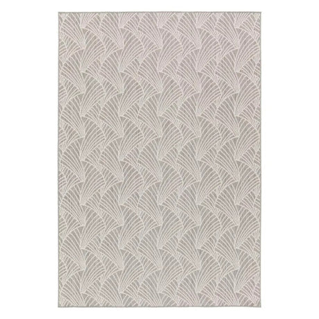 Tapis Lafuma gris avec motif éventail