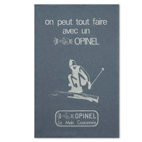 Torchon de cuisine bleu « On peut tout faire… » – OPINEL