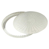 Tourtière cannelée perforée en fer blanc 28 cm - GOBEL
