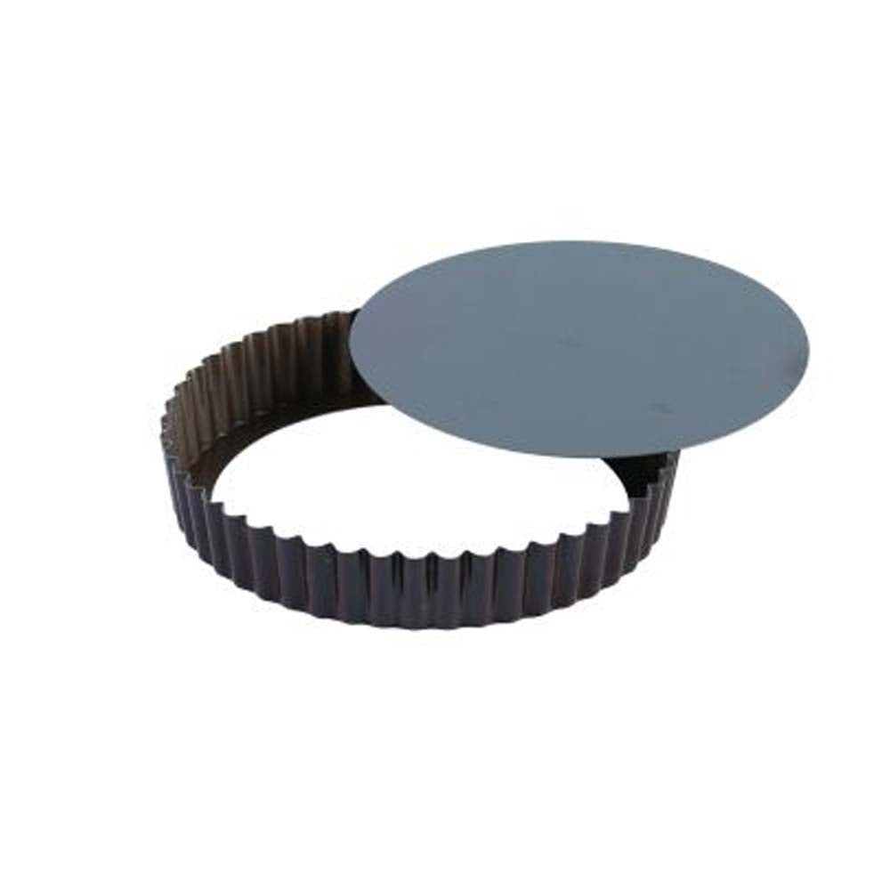 Tourtière ronde cannelée antiadhérent diamètre 24 cm - GOBEL