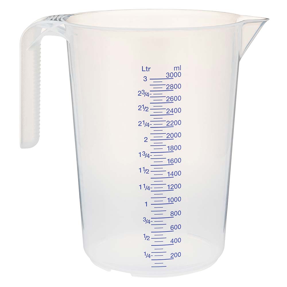 Verre doseur gradué translucide - MATFER 3 litre