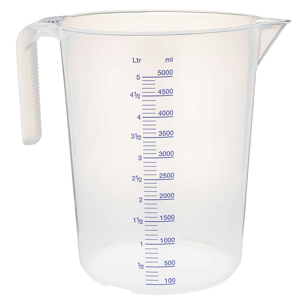 Verre doseur gradué translucide - MATFER 5 litre