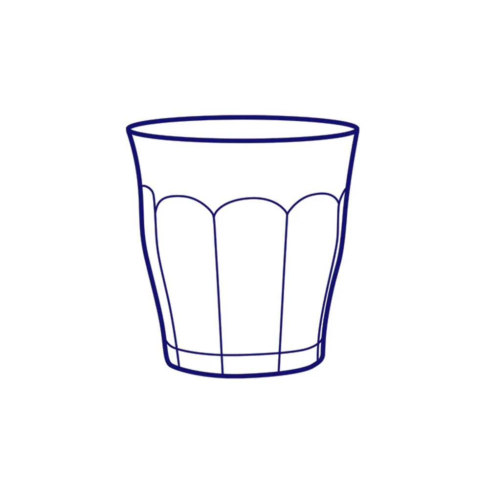 Lot de 6 verres 25 cl - modèle PICARDIE - DURALEX