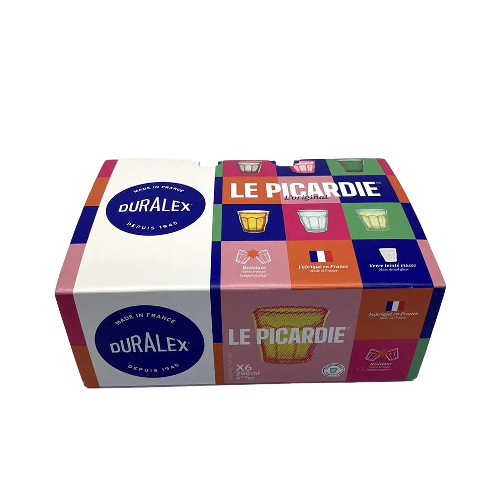 Lot de 6 verres 25 cl Colorés PICARDIE - DURALEX en promo