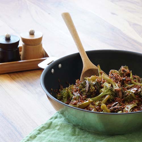 Wok anti-adhérent Casteline poignée amovible - CRISTEL