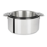 Série de 3 Casseroles Mutine Cristel poignée amovible