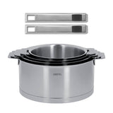 Série de 4 Casseroles STRATE Cristel + 2 poignées STRATE amovibles OFFERTES