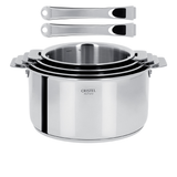 Ensemble de 4 casseroles Casteline Cristel avec 2 poignées