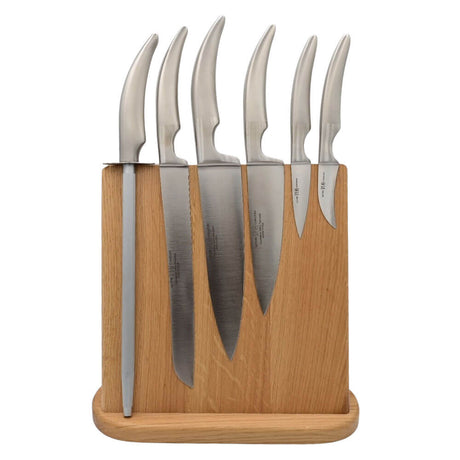 Set de 6 couteaux Styl'Ver sur support bois magnétique - GOYON-CHAZEAU
