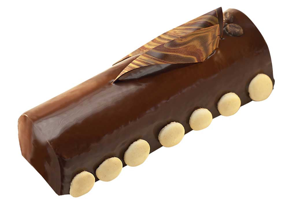 buche au chocolat réalisée dans moule gobel