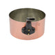 Casserole Cuivre Etamée 14cm vue de face - ATELIER DU CUIVRE