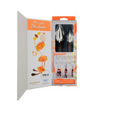 Coffret ouvert de 2 Cuillères-Plume pour décoration assiette - Daudignac