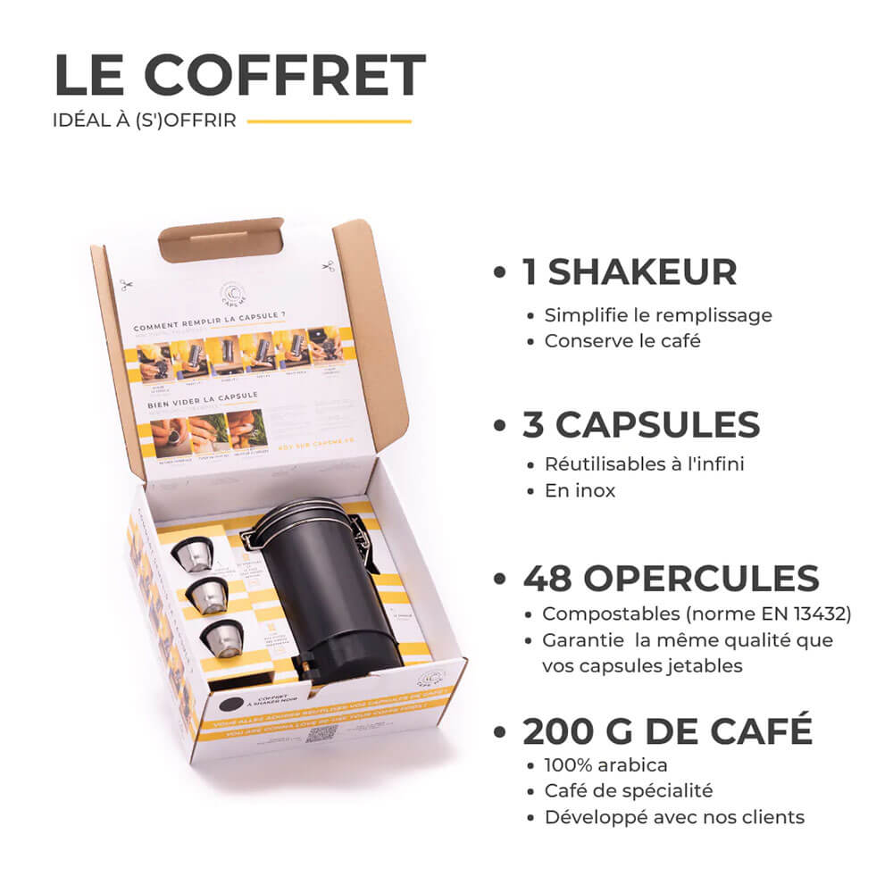 Capsules réutilisables compatibles Nespresso® sans opercule CAPS ME x3