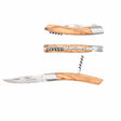 Couteau Pliant Le Thiers 12cm avec Mitre, Tire-Bouchon et manche en bois d'Olivier - Au Sabot