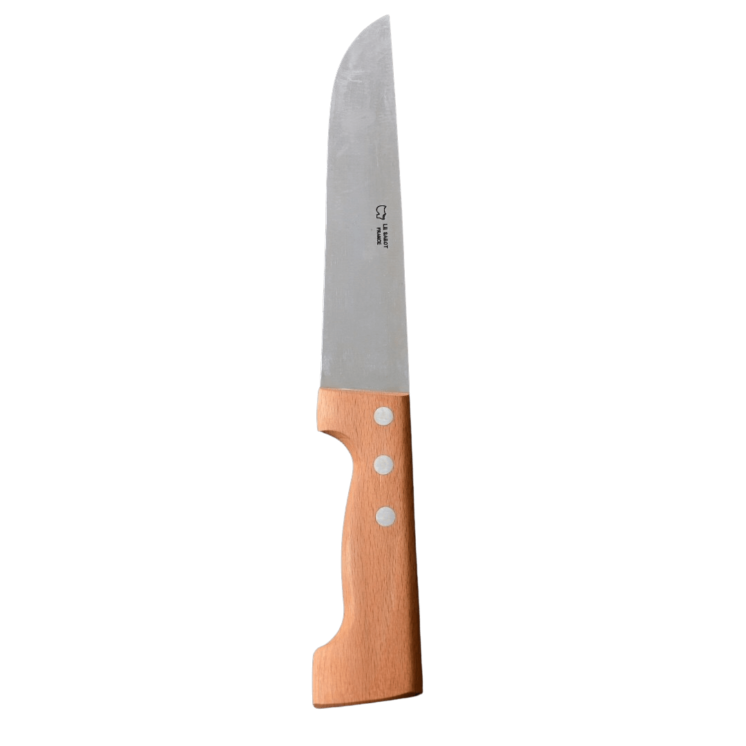 Couteau Boucher 20cm Manche en Hêtre - Au Sabot