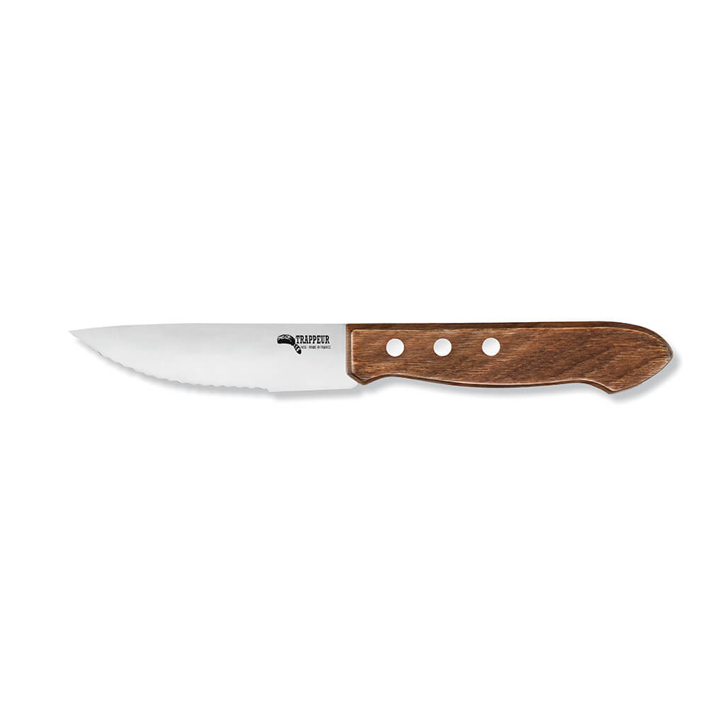 Couteau Trappeur Petit Modèle avec manche en bois de Stamina fabriqué par la coutellerie Au Nain.