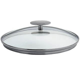 Couvercle en verre bombé Platine - Cristel