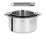 Ensemble de 3 Casseroles inox Casteline avec 1 poignée Zenith OFFERTE - CRISTEL