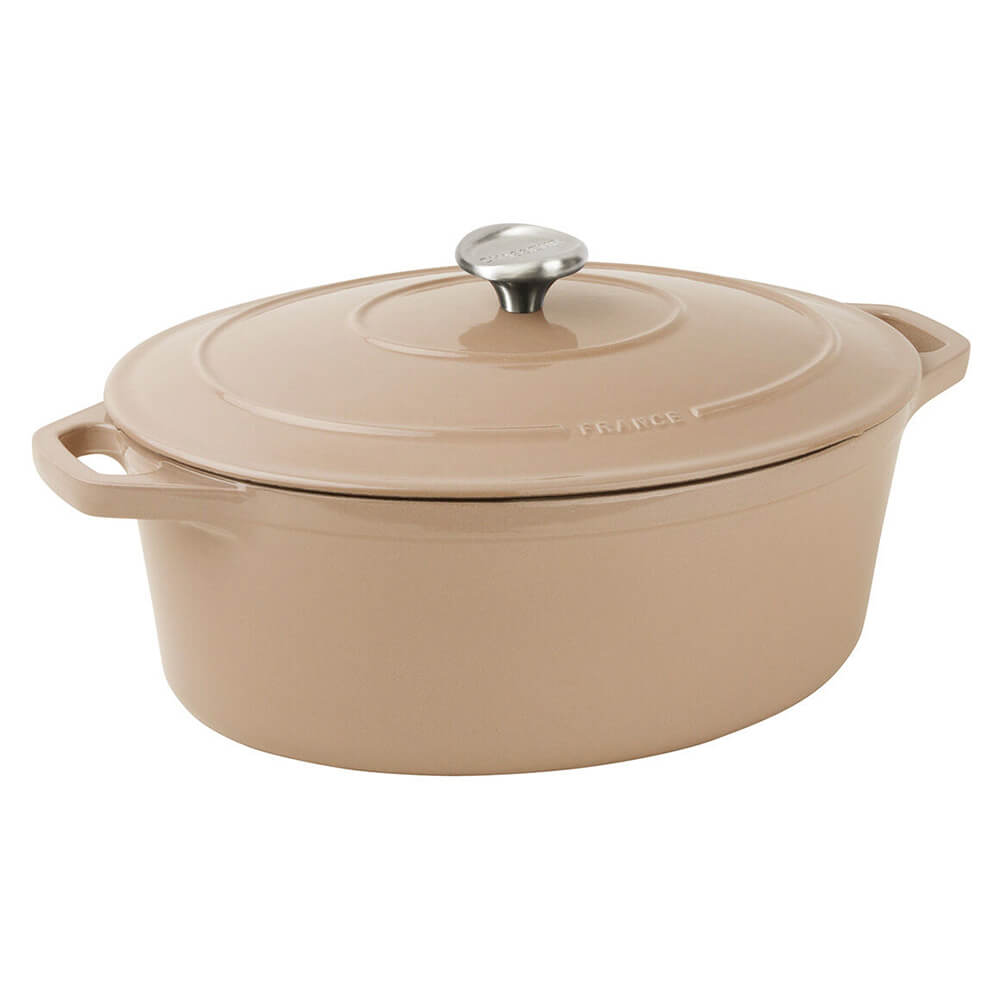 Cocotte Mijoteuse ovale beige Le Chasseur Invicta Le Comptoir de