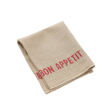 Serviette Bon Appétit Lin 45 x 35 cm Rouge - Charvet Editions