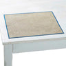 Set de table Quadrille 45x35cm couleur bleu - Charvet Editions
