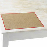 Set de table Quadrille 45x35cm couleur rouge - Charvet Editions