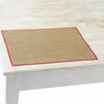 Set de table Quadrille 45x35cm couleur rouge - Charvet Editions